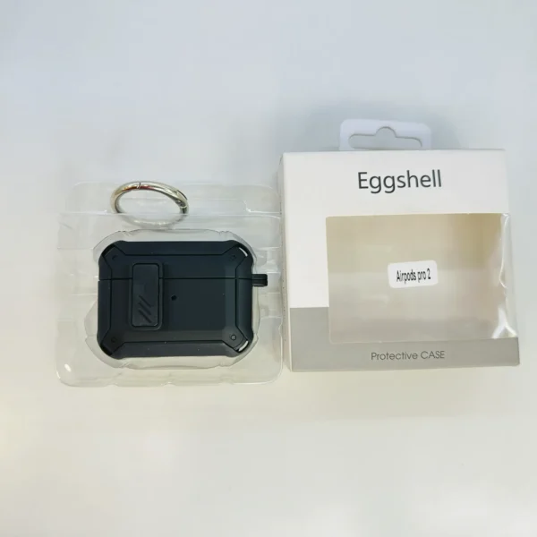 Eggshell Lock Buckle Protection Case With Hook For Airpod 1 | Airpod 2