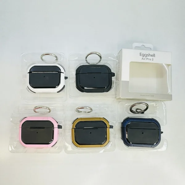Eggshell Premium Protection Case With Hook For Airpod 1 | Airpod 2