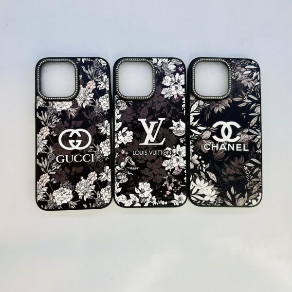 Branded Slim Case With Stone Camera Lens Protection - iPhone 14 Promax