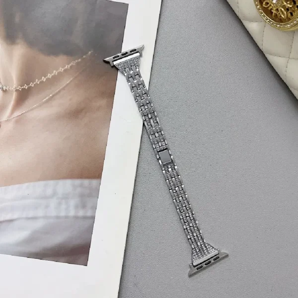 Diamond Metal Stainless Steel Strap - Image 2
