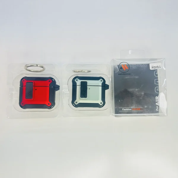 Eggshell Lock Buckle Protection Case With Hook For Airpod 4