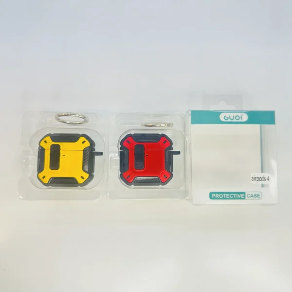 Eggshell Lock Buckle Protection Case With Hook For Airpod 4