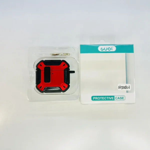 Eggshell Lock Buckle Protection Case With Hook For Airpod 4 - Image 3