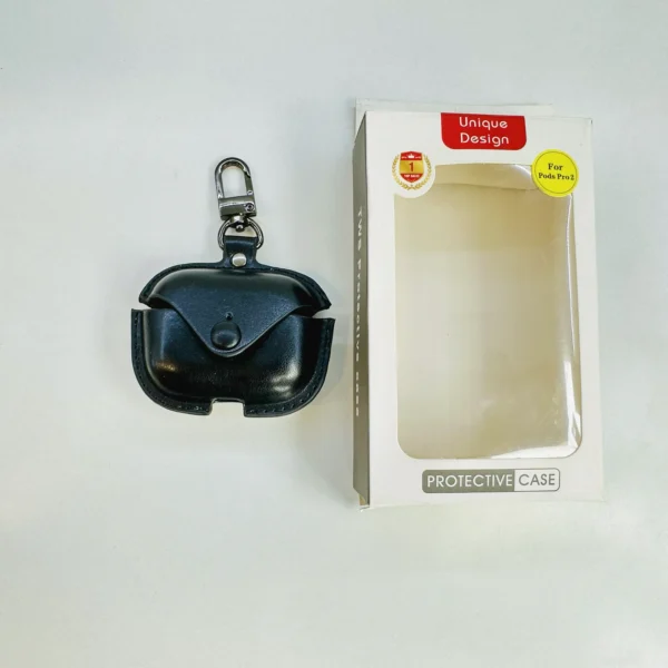 Leather Case With Keychain For Airpod 4 - Image 3